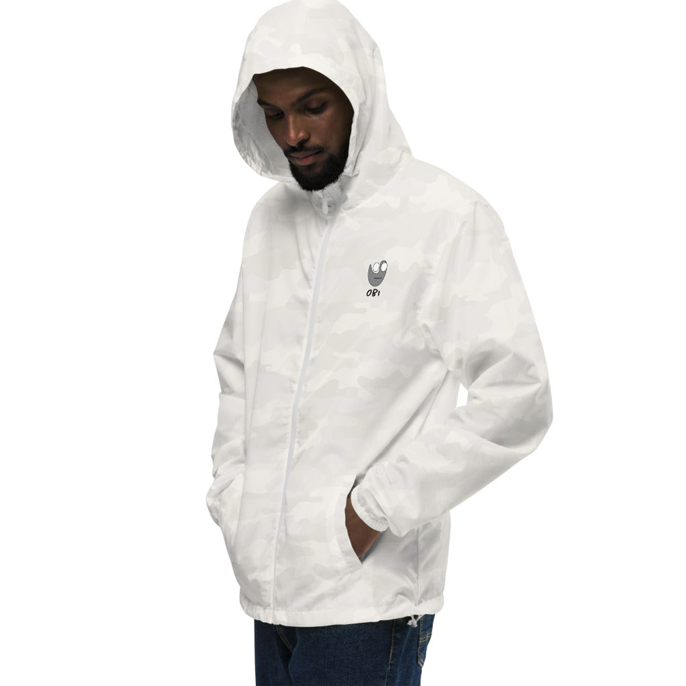 OBI - White Camo Lightweight Zip Up Windbreaker